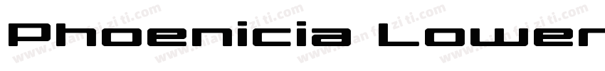Phoenicia Lower Case字体转换